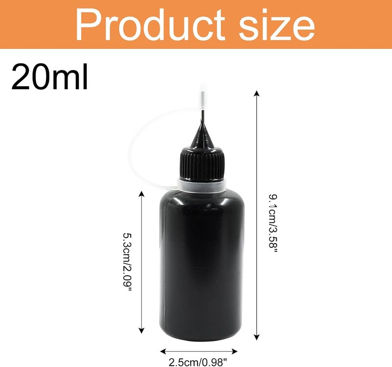 Bivethoi Precision Tip Applicator Bottle,30ml Glue Applicator Bottles, 10 PCS Plastic Needle Tip Squeeze Bottle for Quilling, DIY Paint, Acrylic Painting, Craft, Alcohol Ink and Multi-Purpose Use. - Image 4